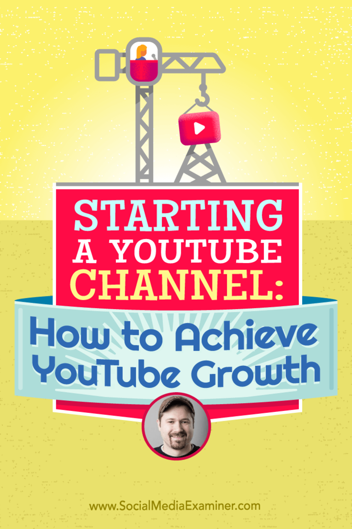 Tim Schmoyer snakker med Michael Stelzner om hvordan man bygger og vokser en YouTube-kanal.