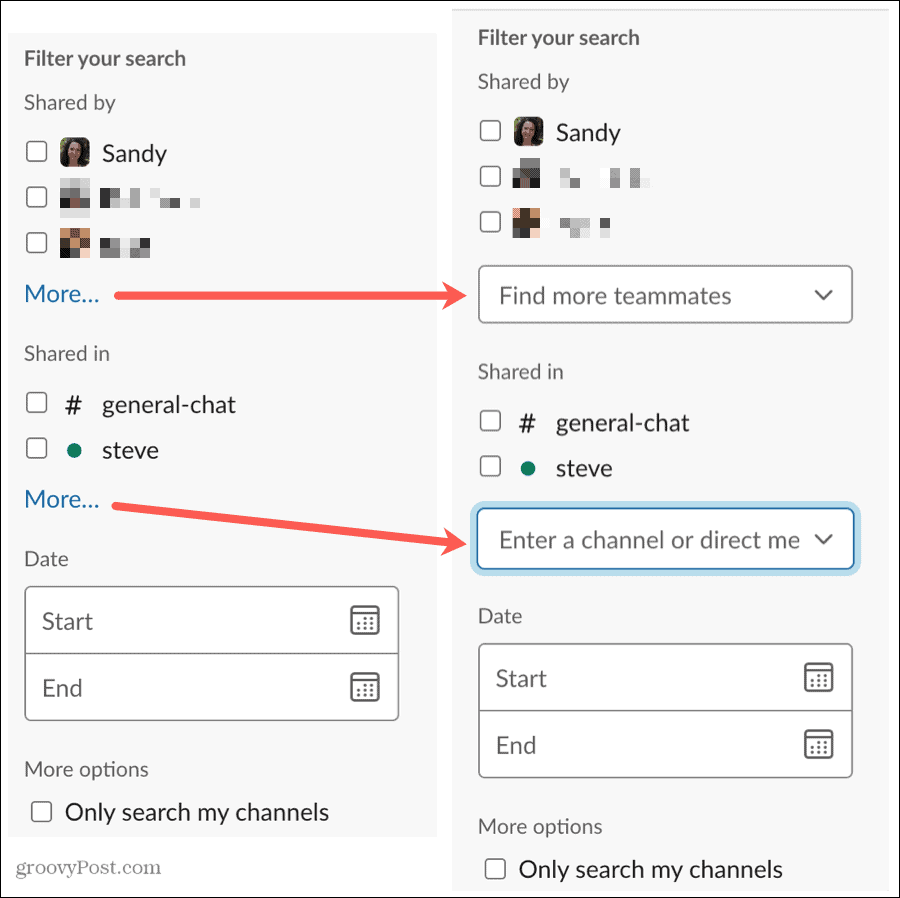 Avansert søk Filtre Flere alternativer