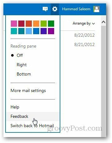 Tilbakemelding om Outlook 1