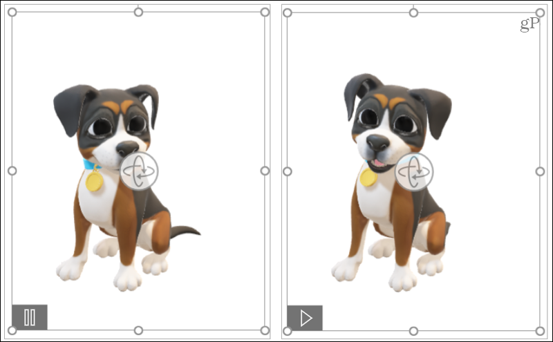 Animerte 3D -modeller i Microsoft Office