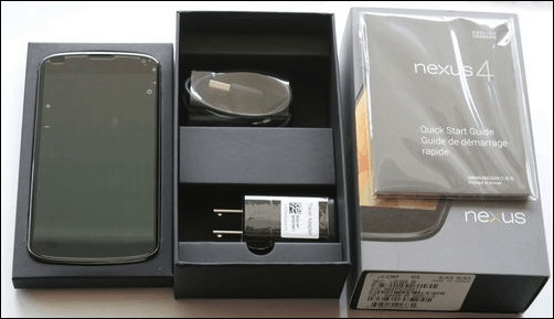 Nexus 4 uten boks