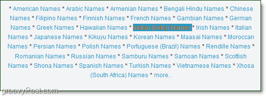 en liste over indiske navn å uttale