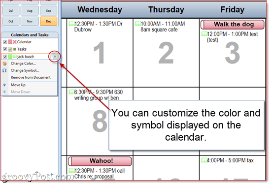 Tilpasse utskrivninger av kalender for Outlook 2010