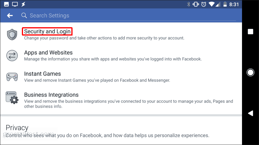 facebook sikkerhet og innlogging
