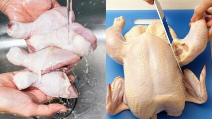 Hvordan skjære hele kyllingen enklest?