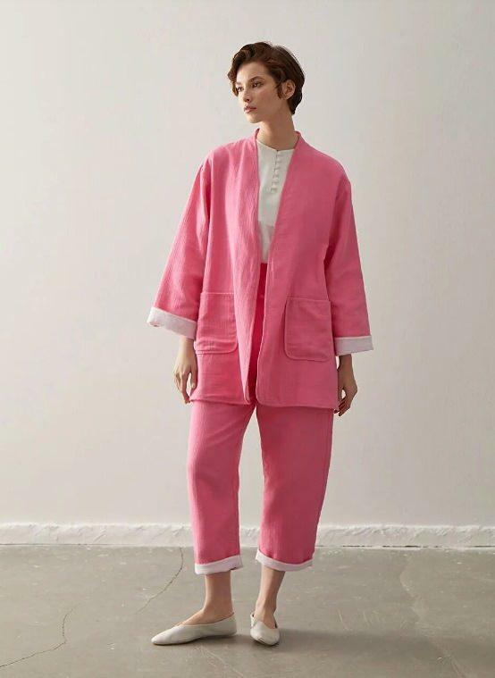 lcwaikiki kimonobukse dress rosa