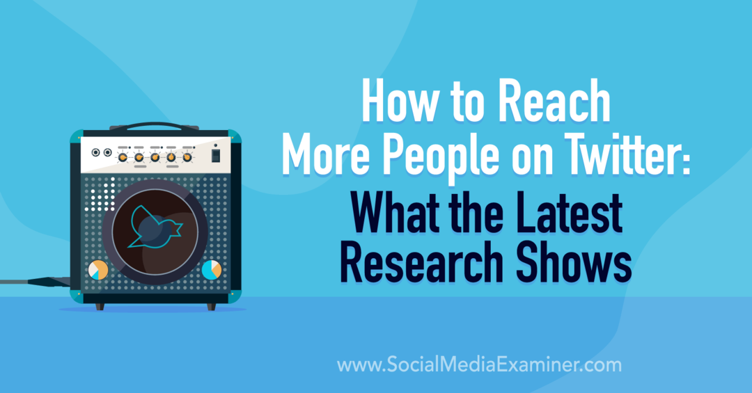 Hvordan nå flere mennesker på Twitter: Hva den siste forskningen viser på sosiale medier-eksaminator