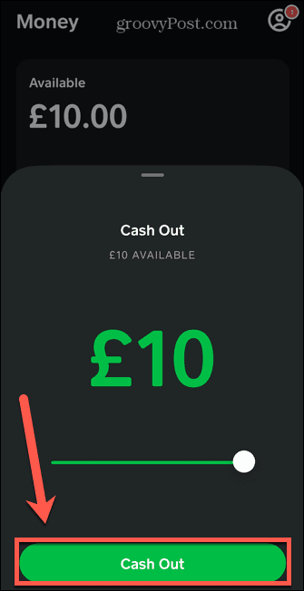 cash-app uttak