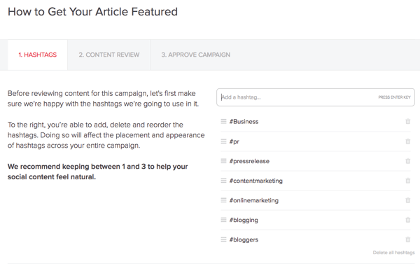 MissingLettr oppretter automatisk en Twitter-kampanje for hvert nye blogginnlegg du publiserer.