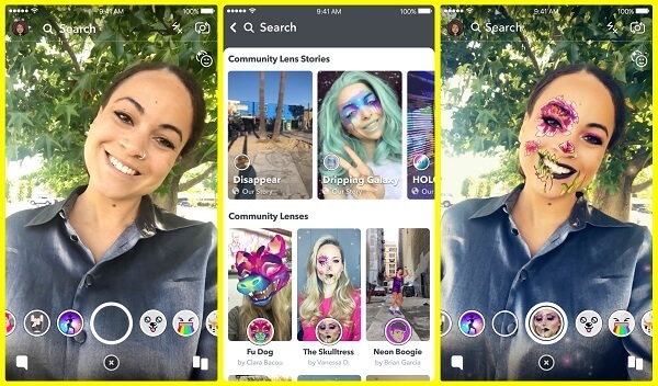 Snapchat vil rulle ut Lens Explorer, en enklere måte å oppdage og låse opp tusenvis av linser bygget av Snapchatters over hele verden.