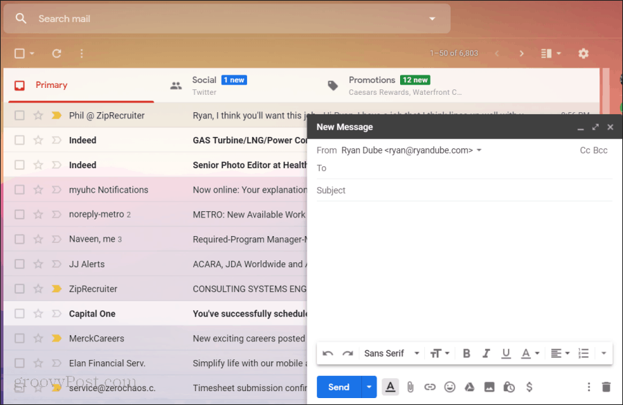 Bruker Gmail i GSuite