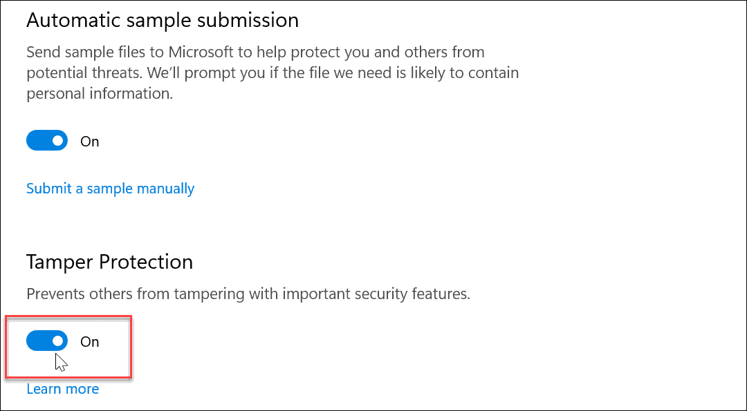 Slik aktiverer eller deaktiverer du sabotasjebeskyttelse på Windows 11