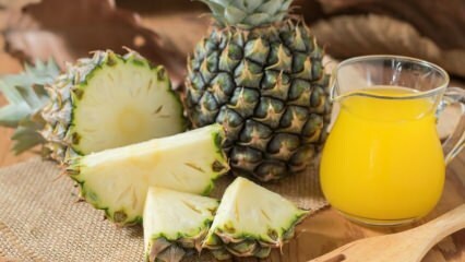 Hva er fordelene med ananas og ananas juice? Hvis du drikker et vanlig glass ananasjuice?