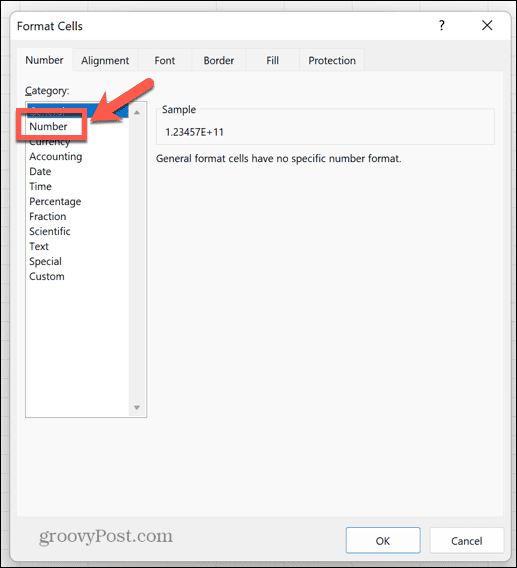 Excel tallformat