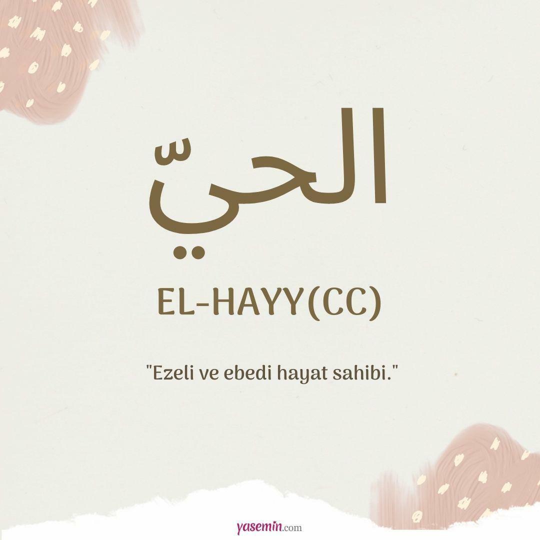 Hva betyr al-Hayy (c.c)?