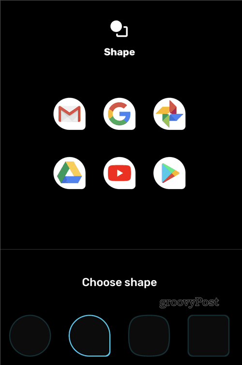 Google Pixel Style-menyikon