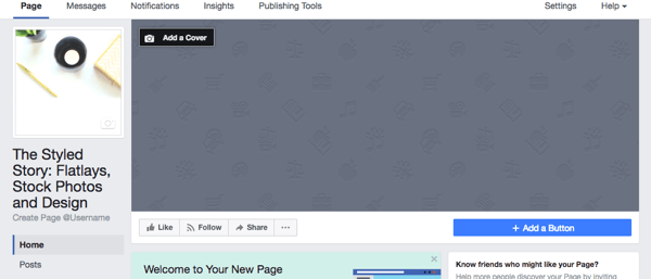 Last profilbildet ditt til den nye Facebook-virksomhetssiden din.