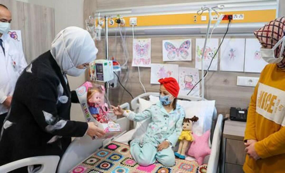 Emine Erdogan besøkte barn med kreft! 
