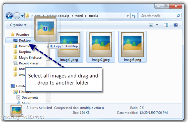 Den enkle måten å trekke ut bilder fra et Word-dokument i Windows 7 [Office 2007/2010]