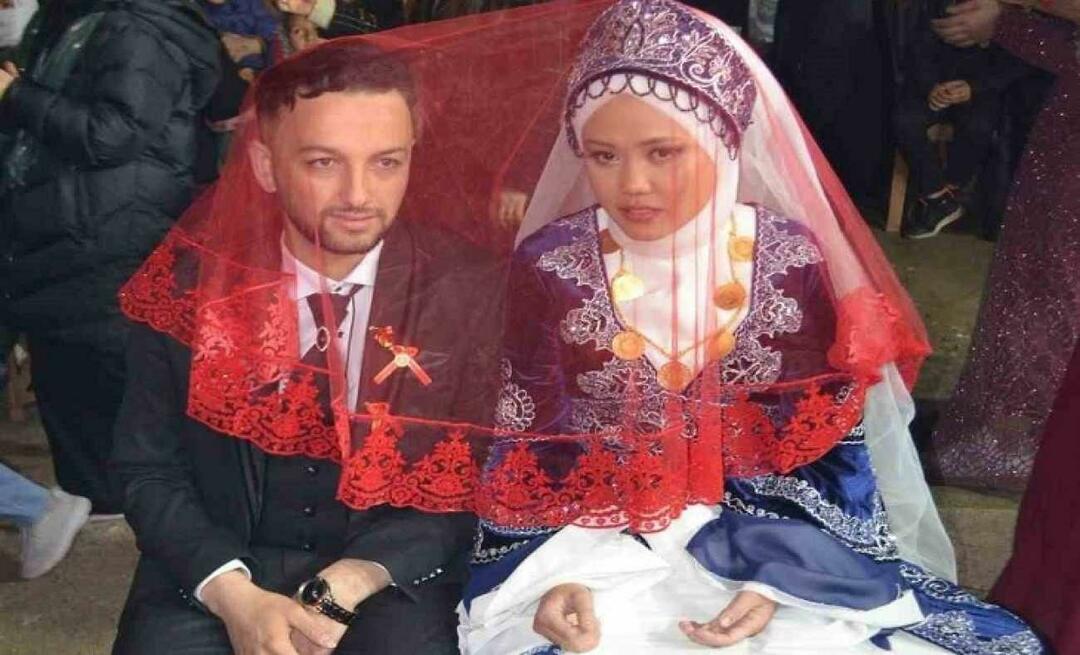 En brud kom til Denizli fra Indonesia for den tyrkiske unge mannen hun møtte på sosiale medier