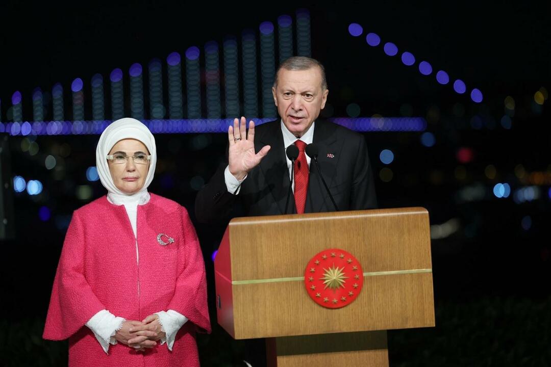 100-årsdag fra First Lady Erdoğan. års melding: "Republikken er den uforanderlige guiden for vår fremtid!"