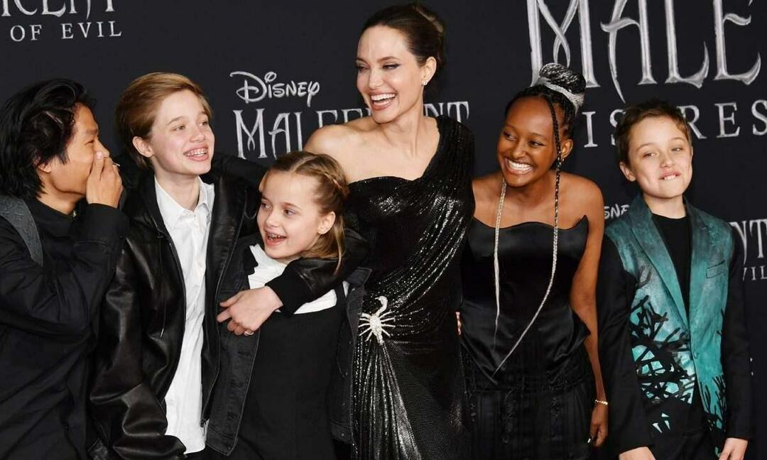 Angelina Jolie og barna hennes