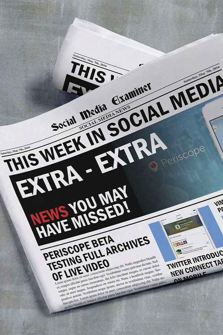 sosiale medier sensor ukentlige nyheter 7. mai 2016