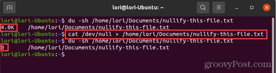 Omdiriger devnull til fil i Linux
