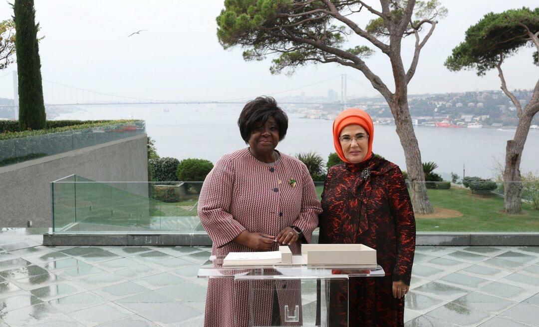 Førstedame Erdoğan møtte kona til presidenten i republikken Mosambik!
