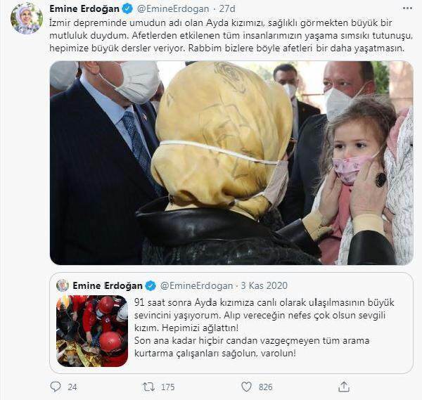Deling av 'Ayda' fra First Lady Erdoğan!