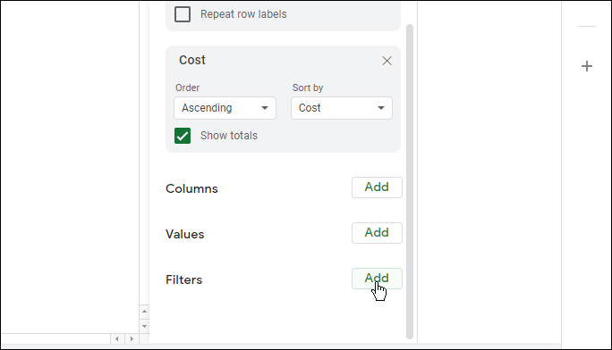 hvordan du oppdaterer pivottabeller i Google Sheets