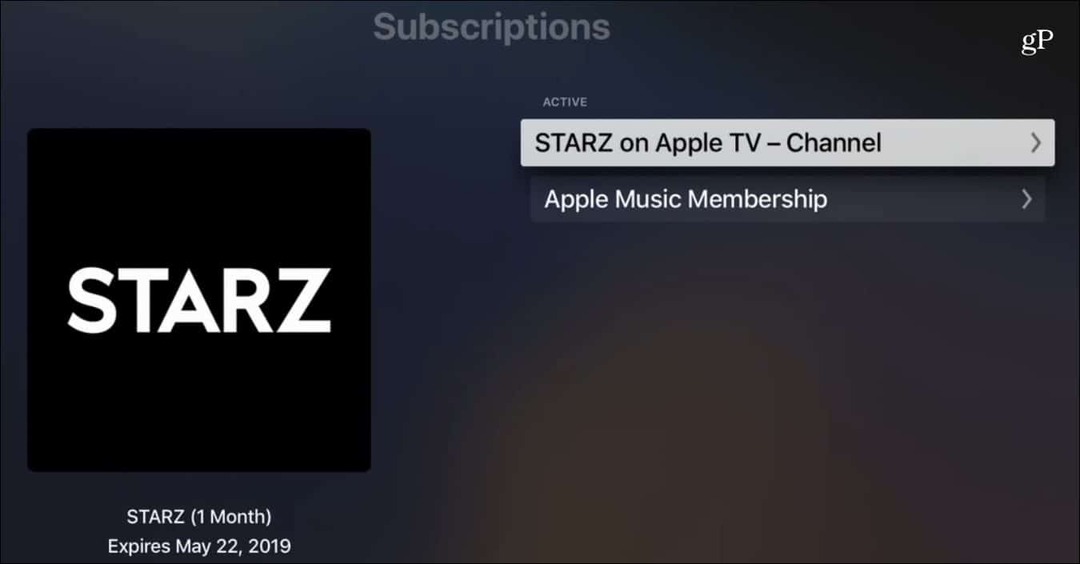 Avbryt abonnement på kanal Apple TV