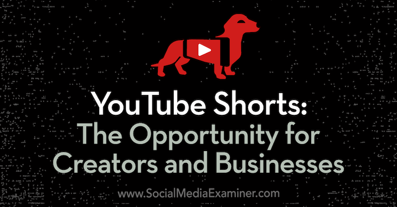 YouTube Shorts: Muligheten for skapere og bedrifter med innsikt fra Derral Eves på Social Media Marketing Podcast.
