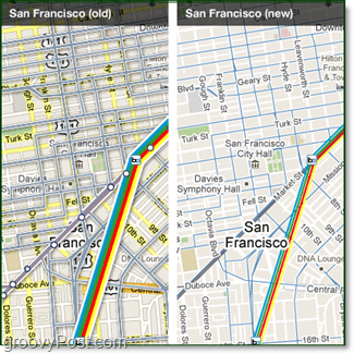 google transittkart sammenligning