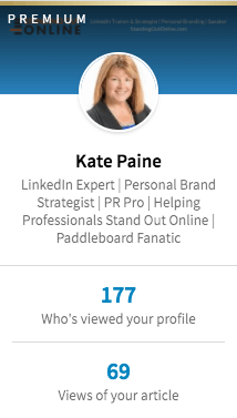Se et øyeblikksbilde av LinkedIn-profilen din når du logger på den nyeste versjonen av LinkedIn.