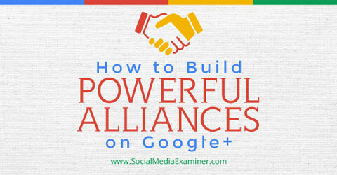 bygge allianser på google +