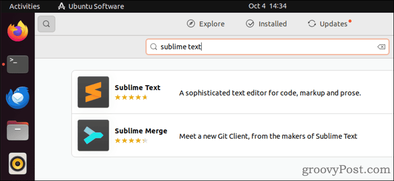 Søk etter Sublime Text