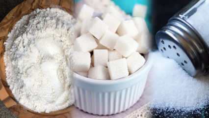 3 slankemetode ved å holde seg borte fra hvite! Hvordan legge igjen sukker og salt?