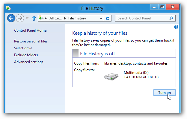 File-Historie-Turn-on