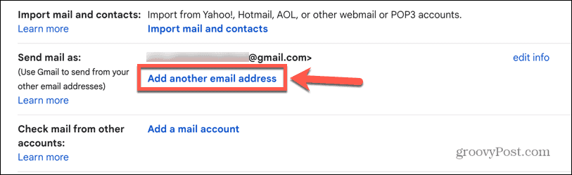 gmail legge til en annen e-postadresse