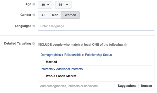 Facebooks målrettingsfunksjoner er robuste.