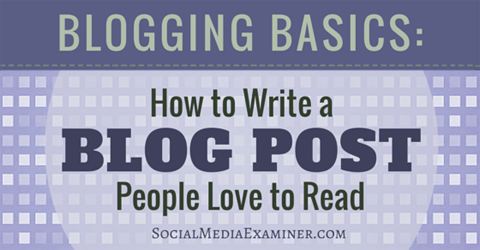 skriv et blogginnlegg folk elsker