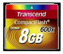 Transcend CompactFlash 8 GB minnekort