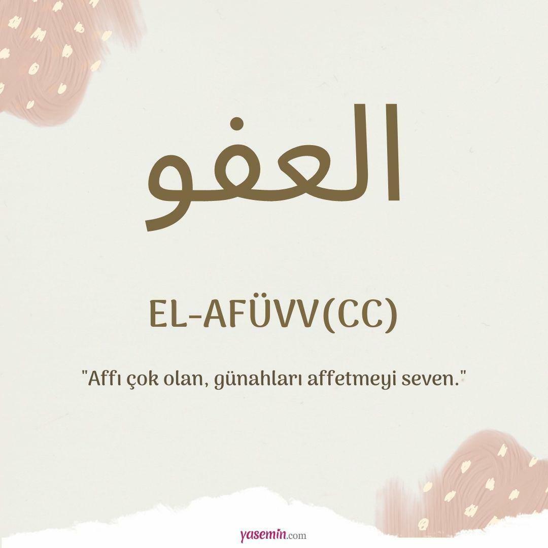 Hva betyr al-Afuw (c.c)?
