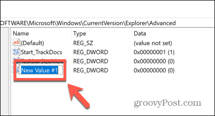 Windows 11 velg dword