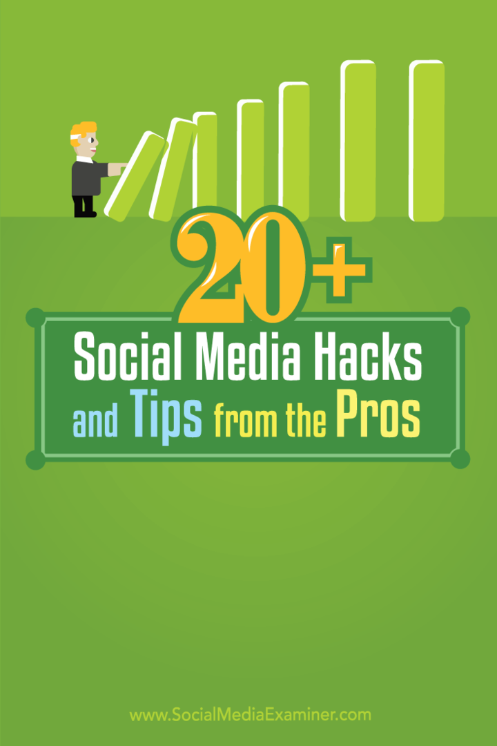 20+ sosiale medierhacks og tips fra proffene: Social Media Examiner