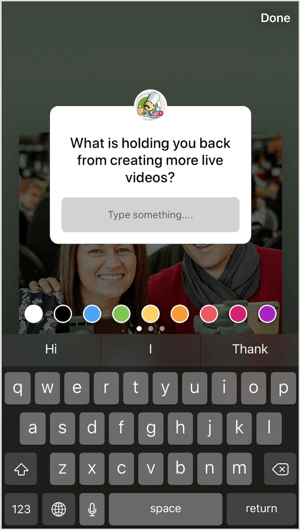 Legg til spørsmålsklistremerker til Instagram-historiene dine for å avstemme publikum på en diskret måte.