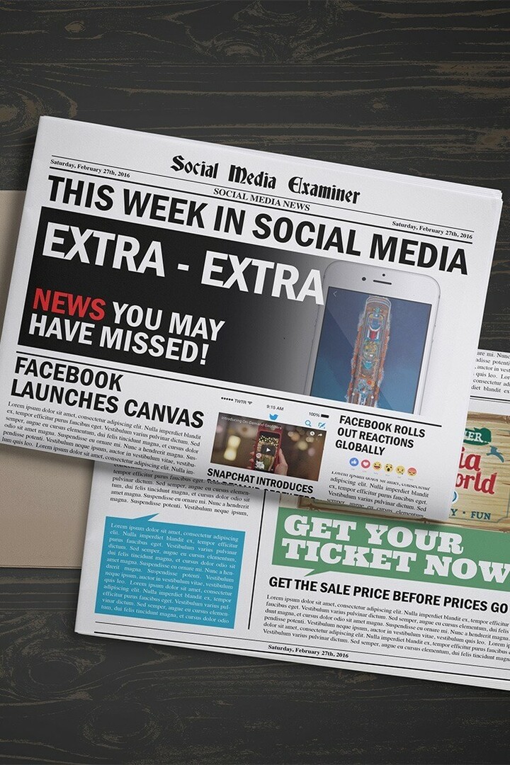 Facebook lanserer Canvas: Denne uken i sosiale medier: Social Media Examiner