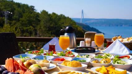 Hvor er de beste frokoststedene i Istanbul? Forslag til frokoststeder sammenvevd med naturen...