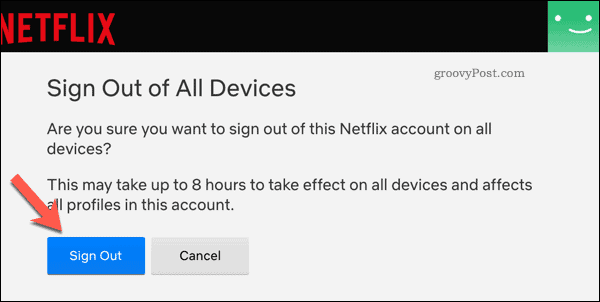 Logg av alle enhetene på Netflix